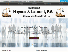 Tablet Screenshot of fighting4ulaw.com